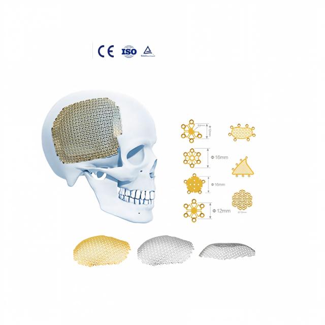 Attractive Price Premium Quality Medical Pure Titanium Mesh Cranioplatsy Round Hole Skull Orthopedic Surgical