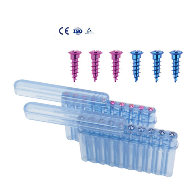 Medical High Quality Assured Orthopedic Surgical Screw Titanium Maxillofacial and Skull Self-Drilling Screw