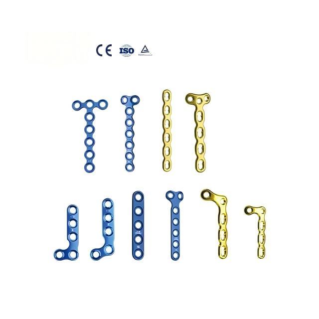 Factory Price Orthopedic Titanium Implants Mini Locking Fragment Plate Good Price Mini Finger and Foot Locking Plate
