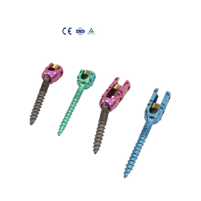 CE Certificated 5.5 Implant Surgery Spine Titanium Polyaxial Pedical Screw Pedicle Screws and Rods Trade Poly Pedicle Screw
