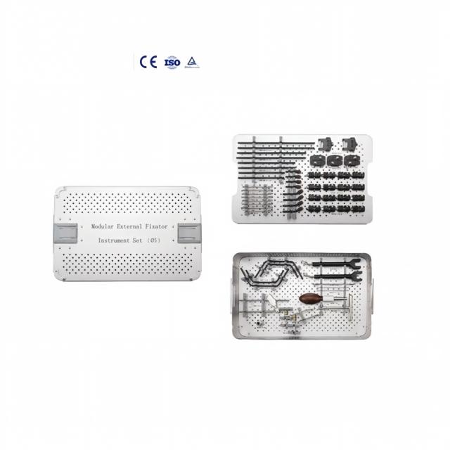 Diameter 5 Modular External Fixation Instrument Set Orthopedic Surgery PEAK Material Orthopedic Implants Bone Fracture Treatment
