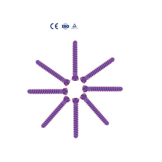 Titanium Alloy 2.4 Locking Screw HC05 Orthopedic Implant Bone Trauma Surgical Quadrangle Head